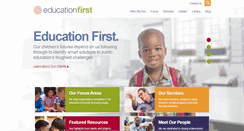 Desktop Screenshot of education-first.com