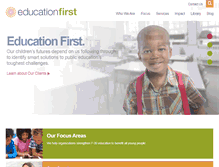 Tablet Screenshot of education-first.com